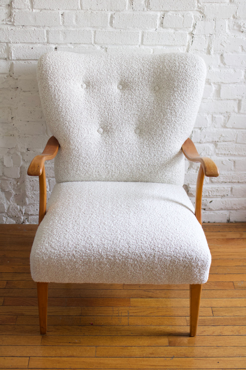 1950s Dutch Beechwood Armchair