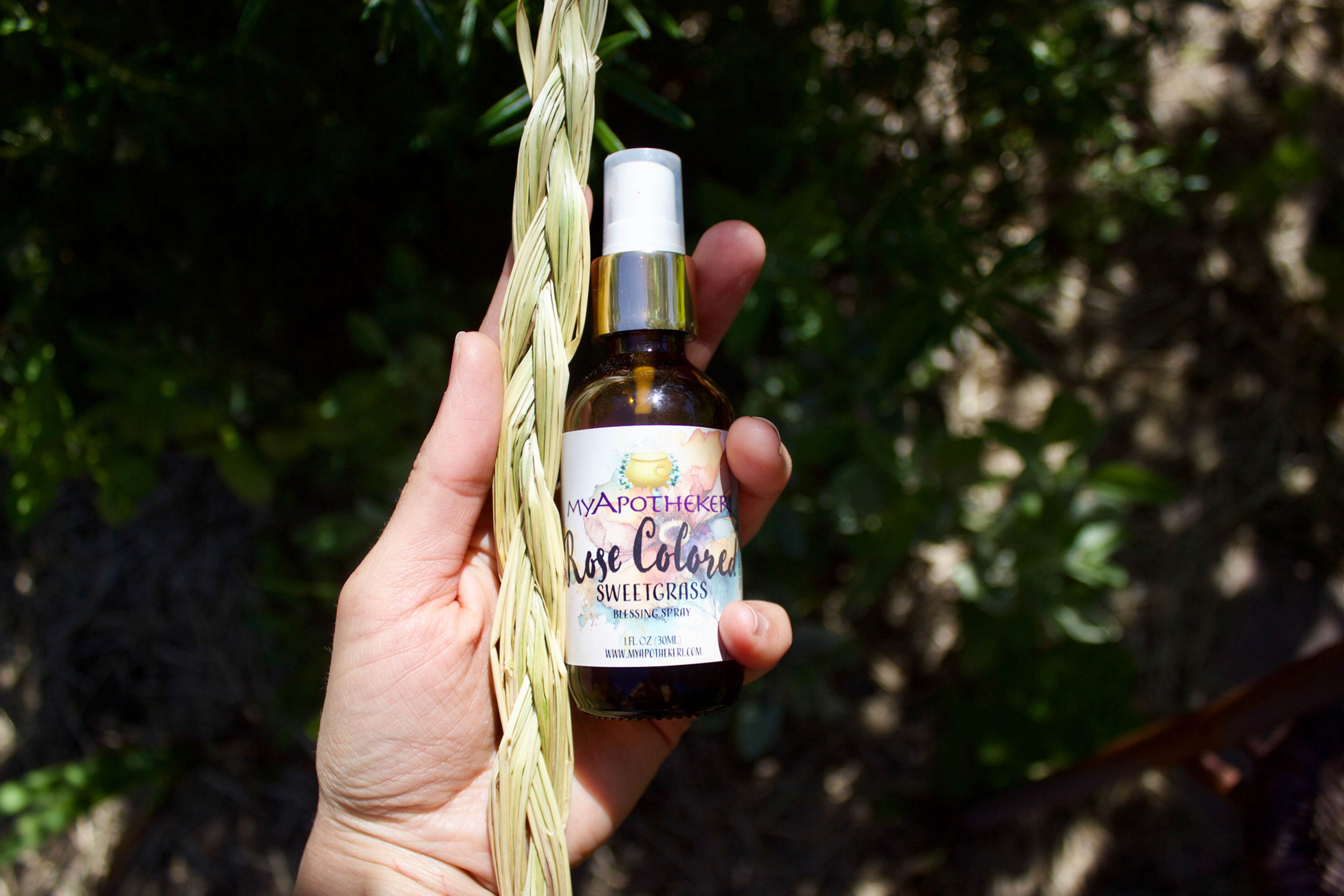 Rose Colored Sweetgrasses Blessings Spray