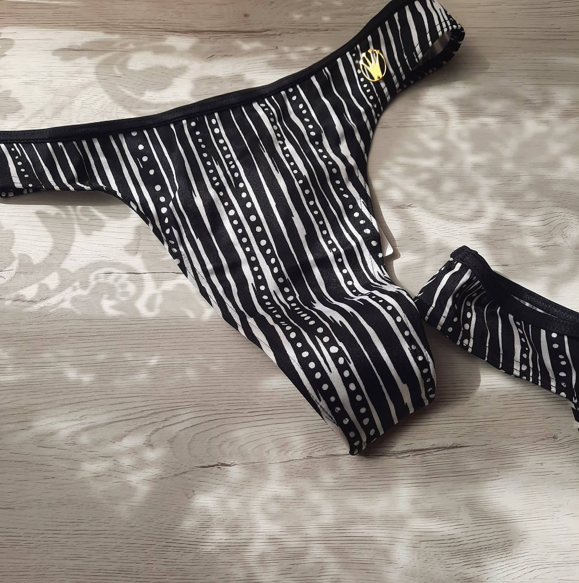 Bikini Underwear - White and black