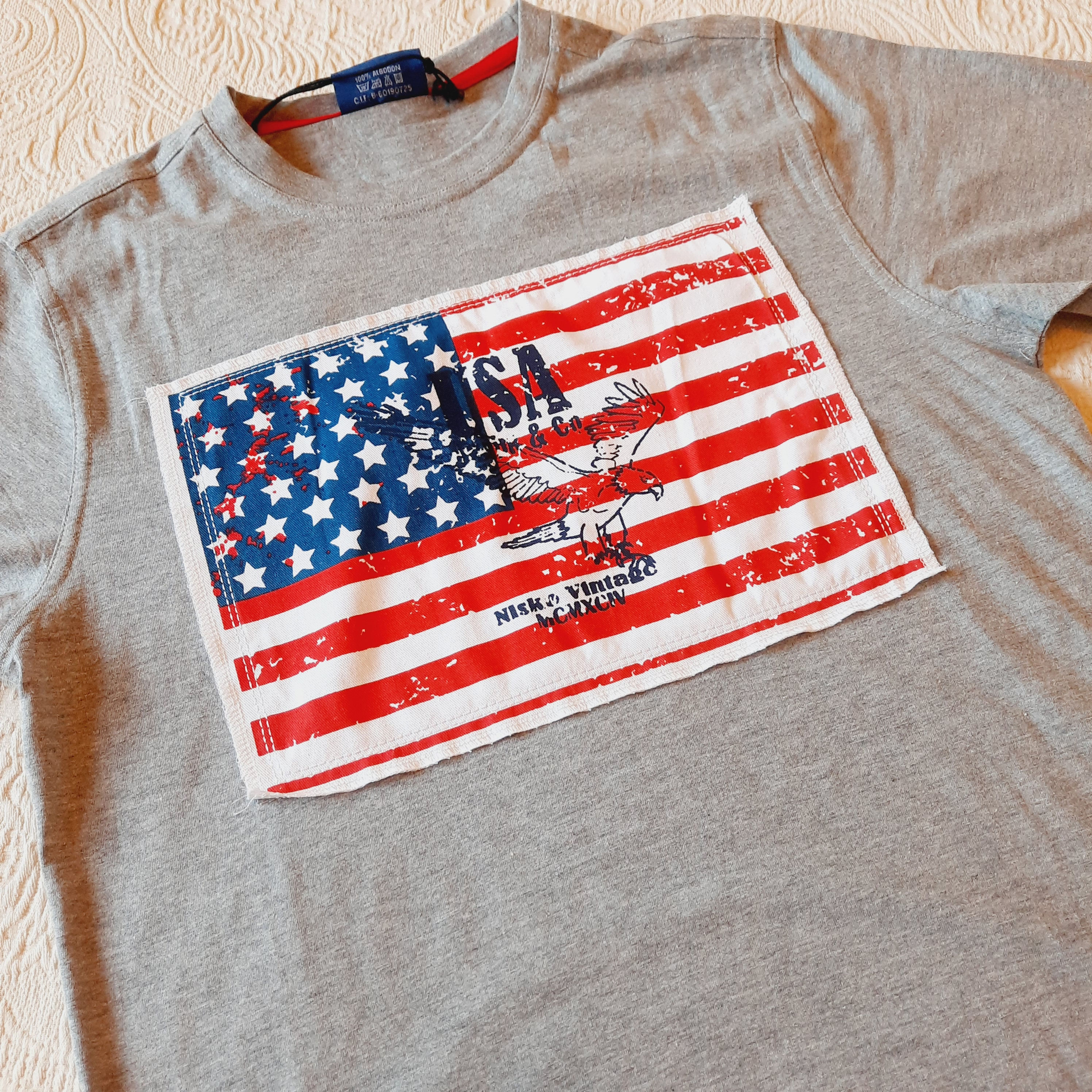 Grey T-Shirt USA