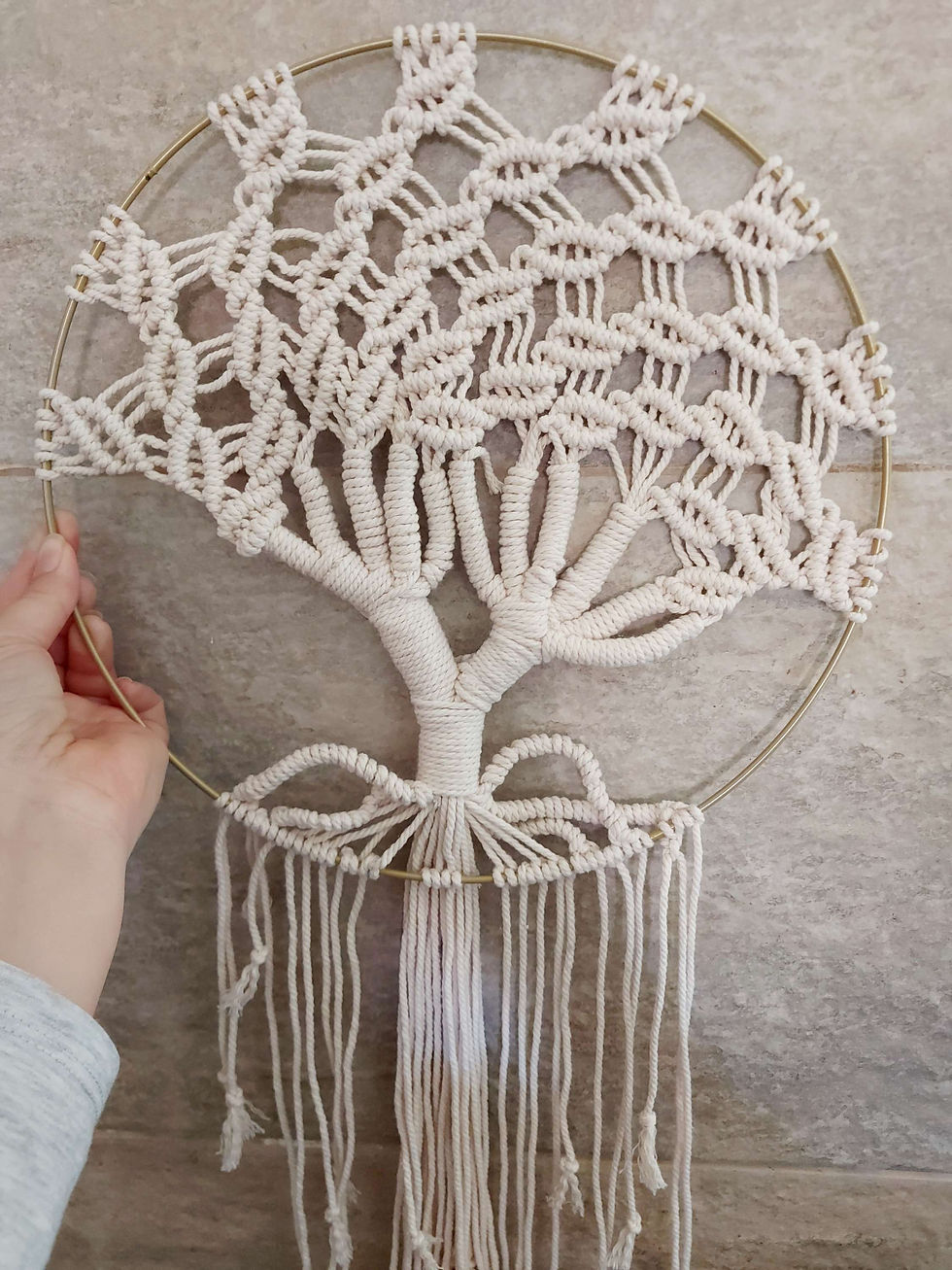 Miniatura: Árvore da vida em macramé