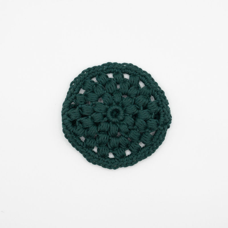 Thumbnail: 100% Cotton Washcloth & Make-up Pad Set - Dark Green by Janelley Health and Wellness