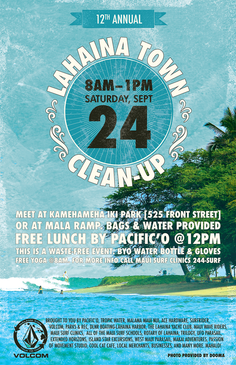 Lahaina Town Cleanup logo & collateral