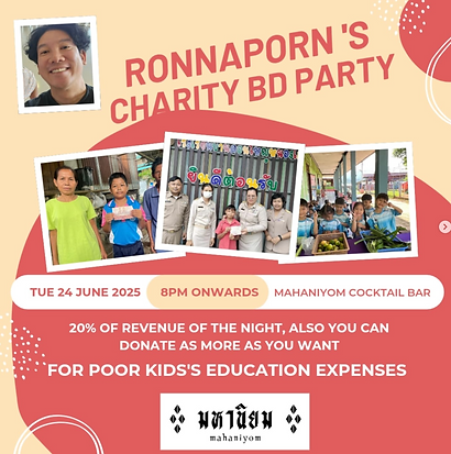 Ronnaporn Birthday Party Charity
