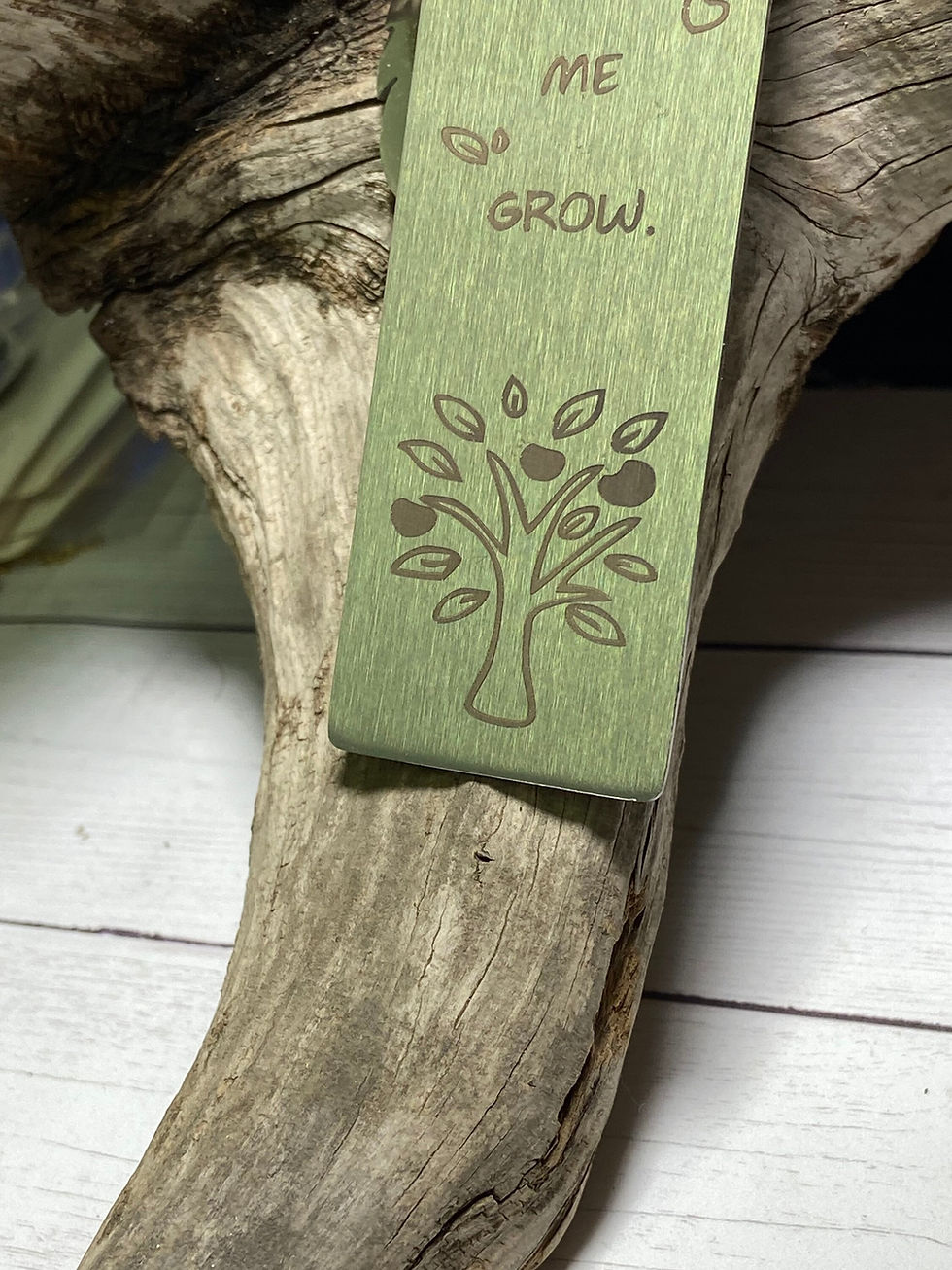 Thumbnail: Beautiful Teacher Bookmark - "Thank You for Helping Me Grow" - Perfect Gift for 