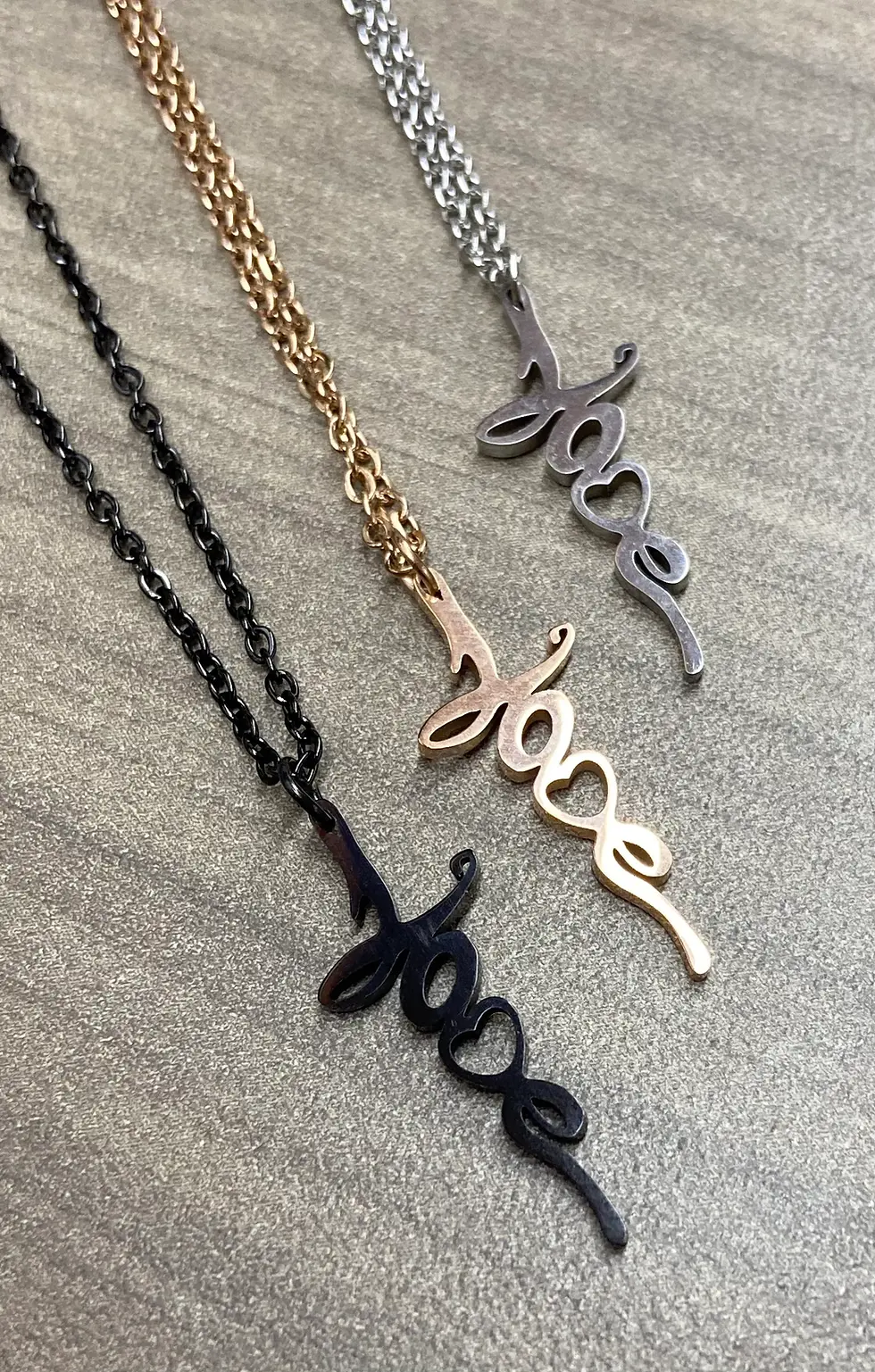 Thumbnail:  "Love” Cross Necklace - Jesus gift, baptism / Christian Jewelry | Faith Pendant