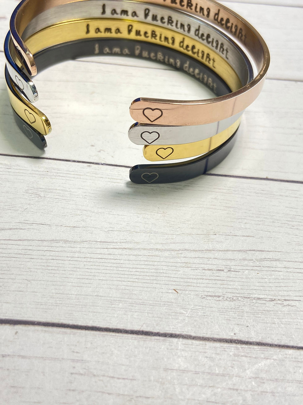 Thumbnail: "I Am a Fucking Delight" Affirmation Bracelet - Empower Your Inner Strength