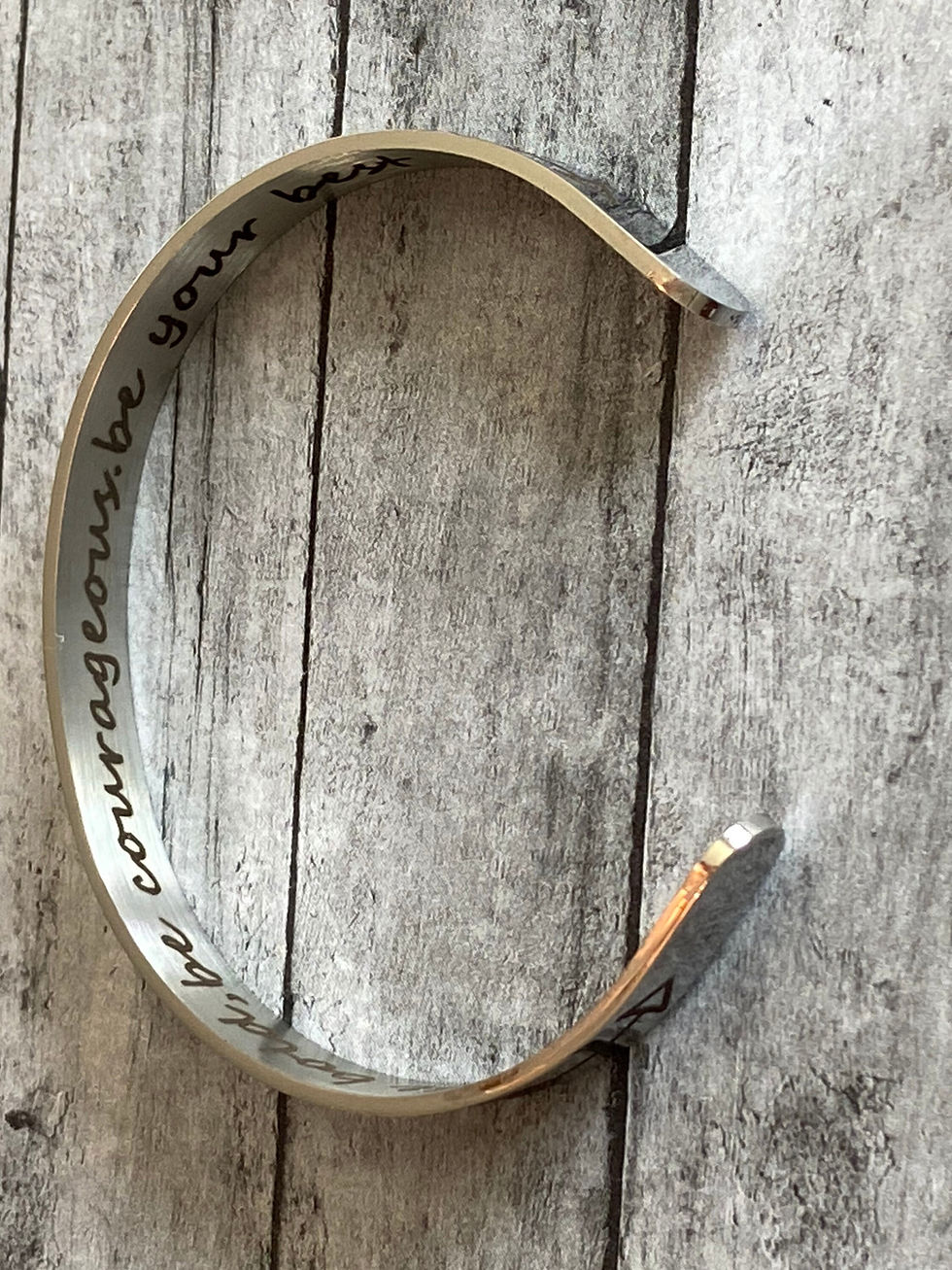 Thumbnail: Be Bold, Be Courageous Bracelet – Inspirational Jewelry for Everyone