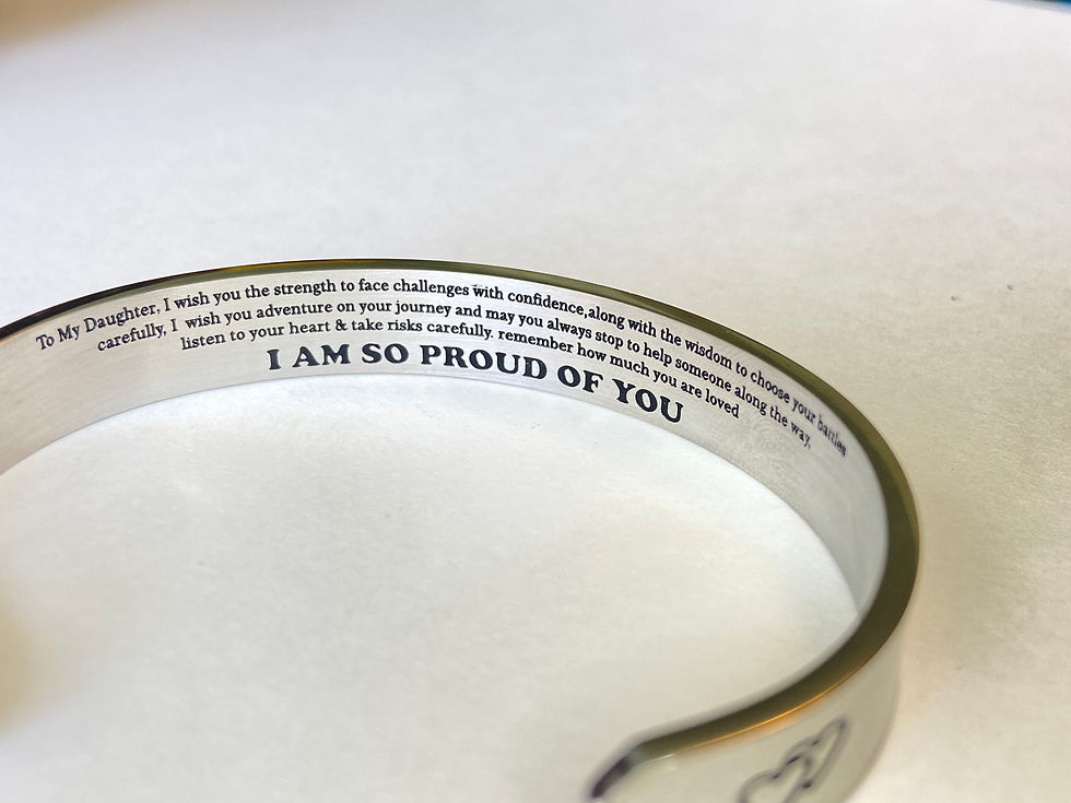 Thumbnail: Daughter - Inspirational Gift from Mom or Dad - jewelry for daughter from parent