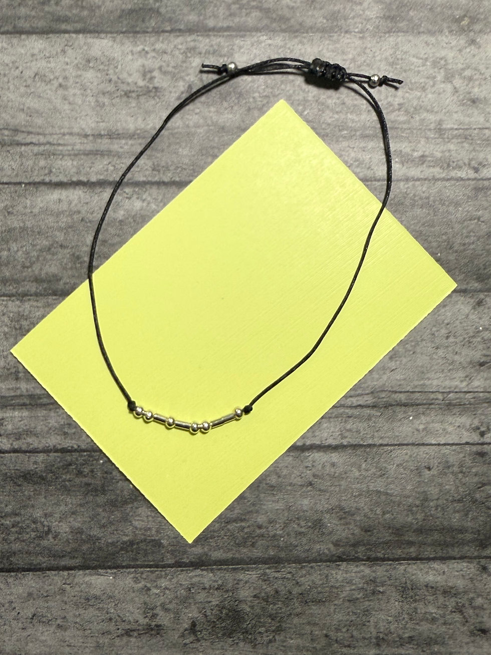 Thumbnail: I Can Morse Code beaded bracelet, gift of encouragement / reminder to be strong