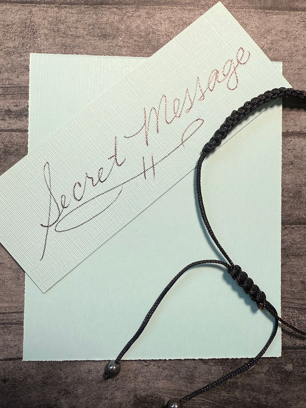 Thumbnail: A New Chapter Morse Code bracelet, secret message, new beginnings, keep going