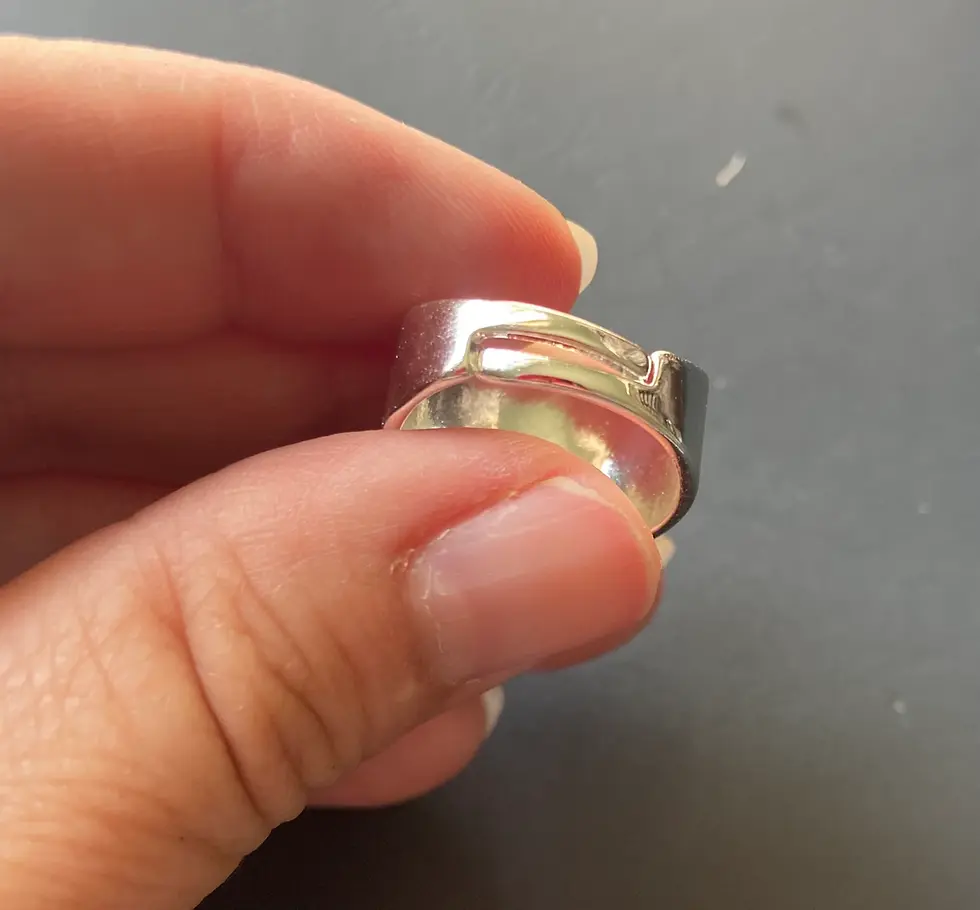 Thumbnail: Small Daisy Flower Ring, Flower Rings for Women, flower ring silver, adjustable 