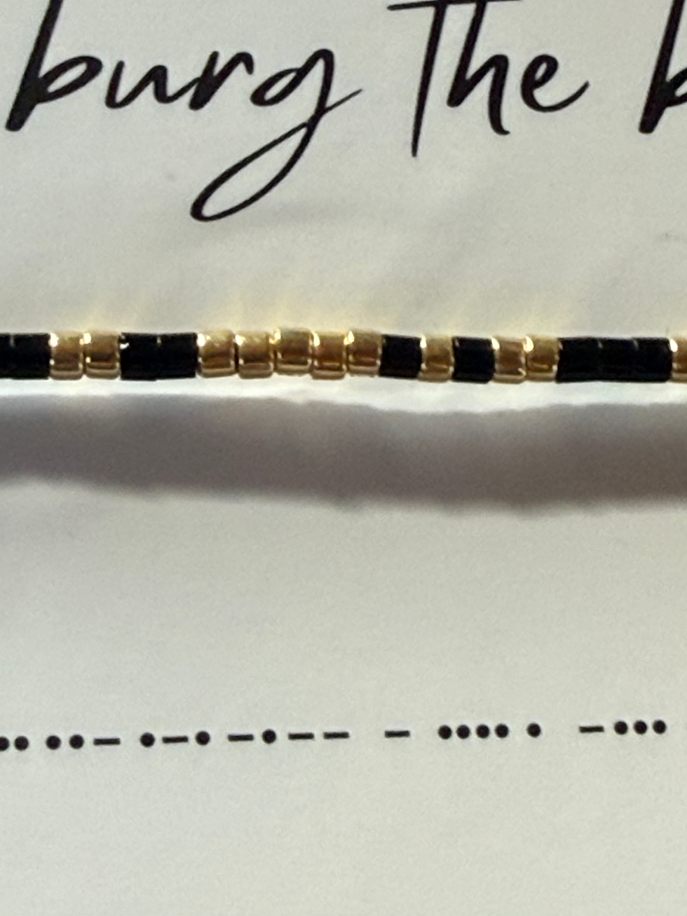 Thumbnail: I’d help you bury the body. Morse Code bracelet. Gift for partner or best friend