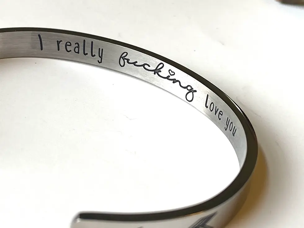 Thumbnail: “I Really Fucking Love You" Adjustable Bracelet – Unique Gift Idea 
