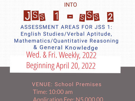 2022 Entrance Examination