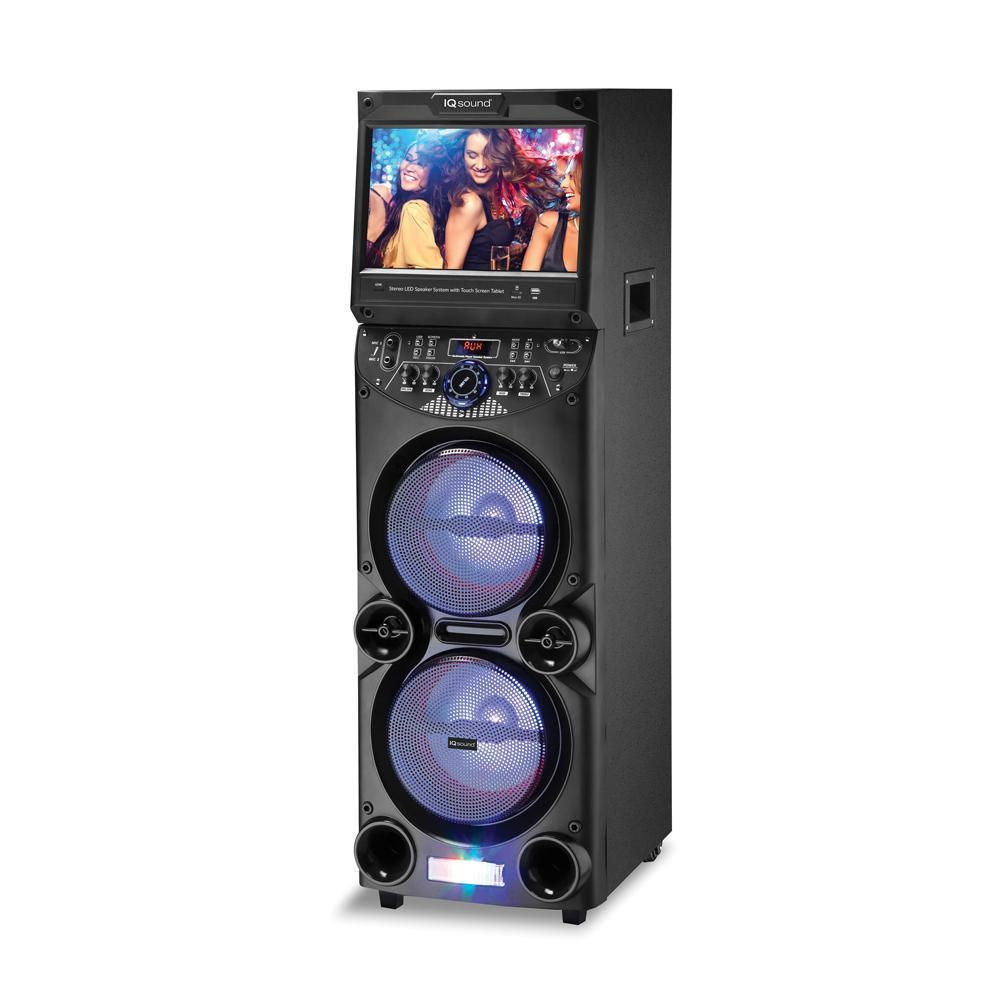 Dolphin KB-210 Dual 10" Karaoke Party Speaker with 15" Tablet & 4000Watts