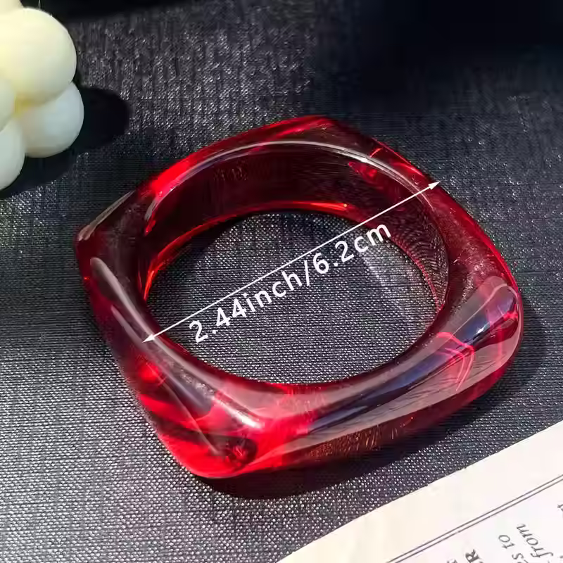 Прев'ю: Ruby Red Resin Bracelet Collection