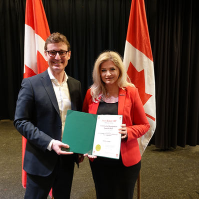 Nadiya Yashan Receives Community Recognition Award 2025 in Canada