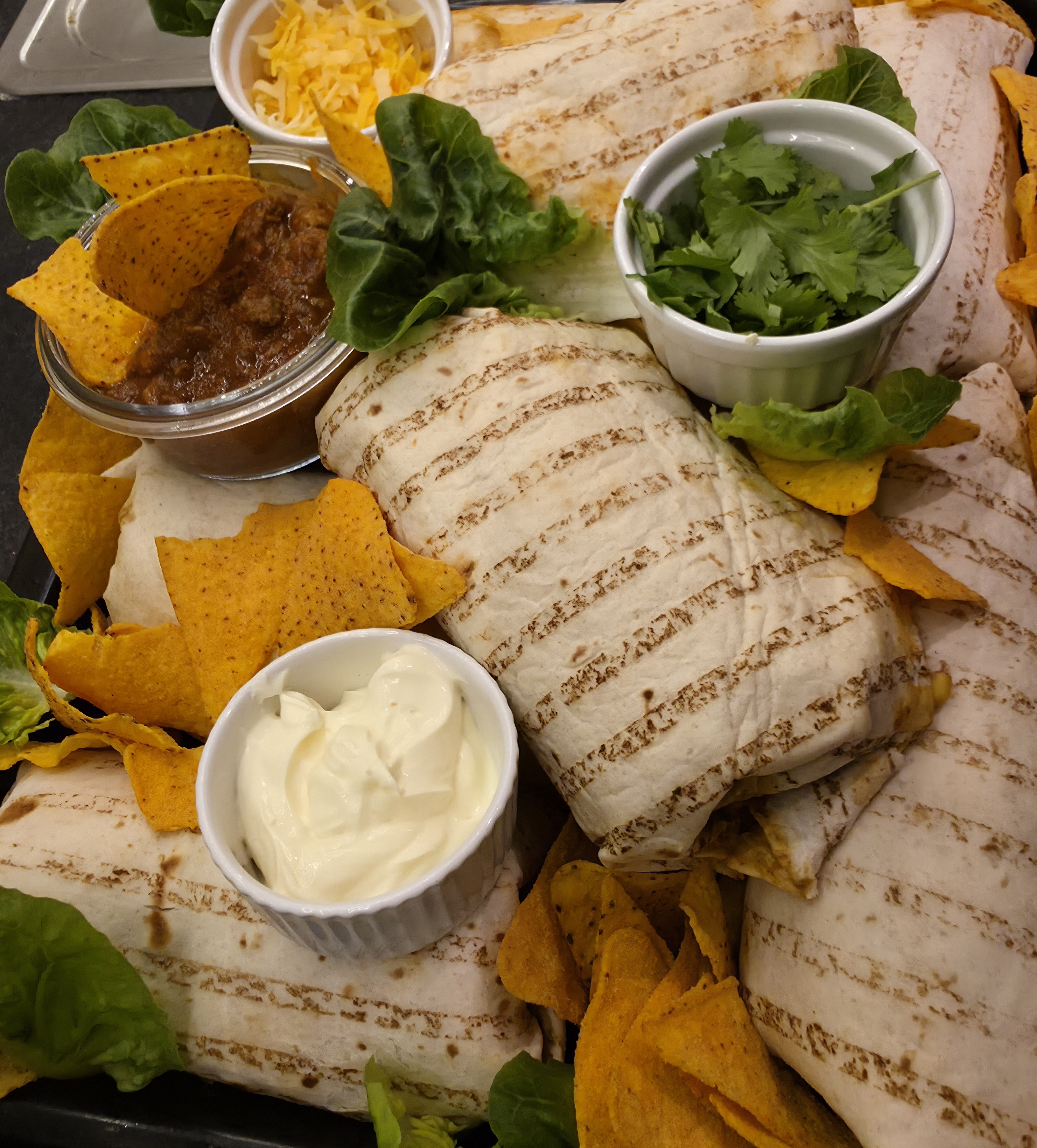 Arranged Food and Objects