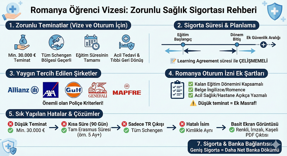 Romanya Öğrenci Vizesinde Banka Hesabı Nasıl Olmalı? Sponsor Mektubu Zorunlu mu? Mali Yeterlilik Rehberi