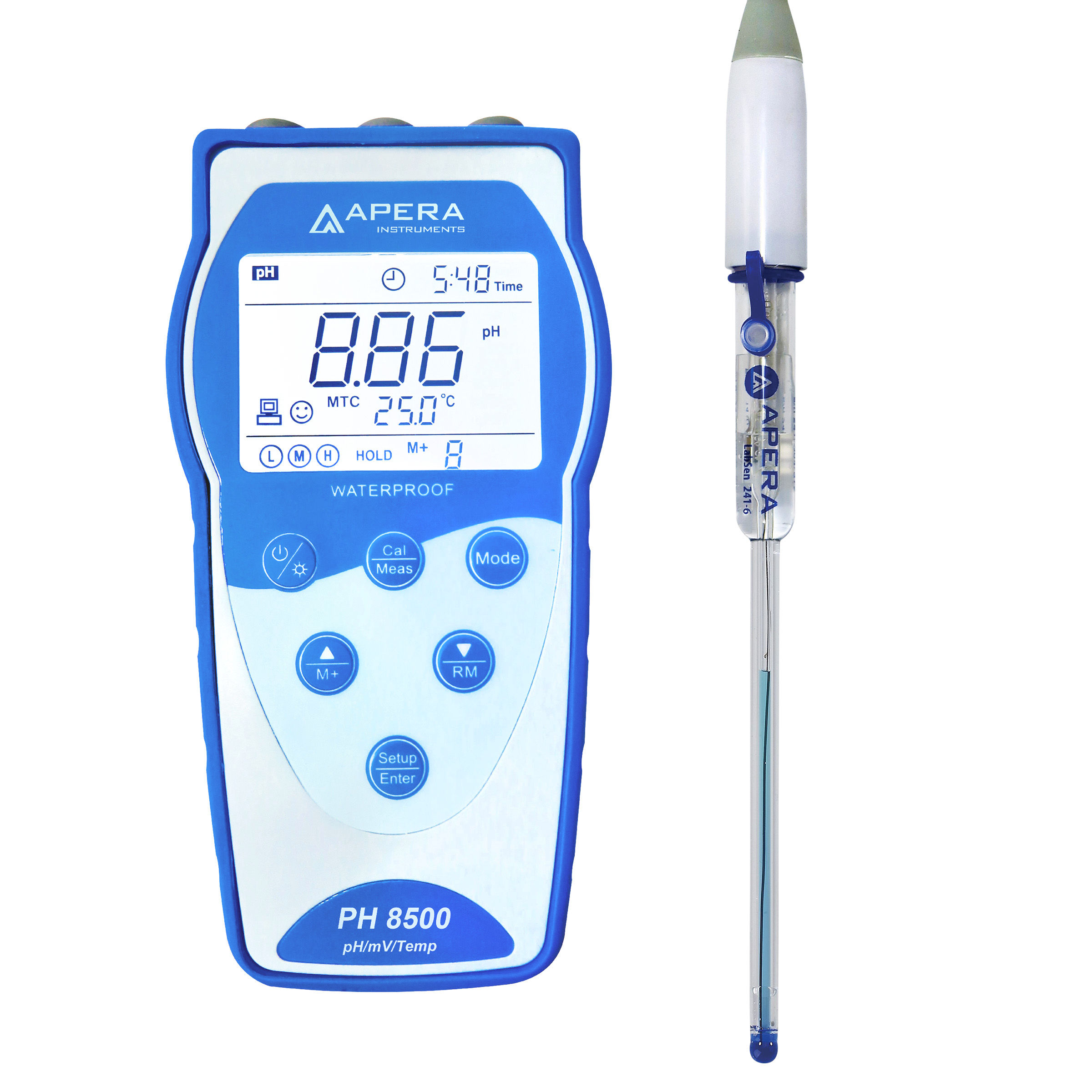 PH8500-MS Portable pH Meter for Test Tubes and Small Liquid Samples