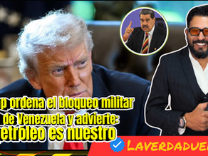 Trump ordena el bloqueo militar total de Venezuela y advierte: el petróleo es nuestro.