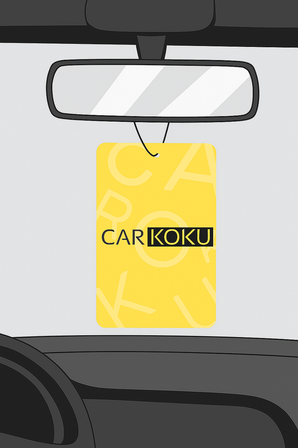 Sarı askılı oto kokusu – Car Koku uzun süre kalıcı araç içi koku kartonu