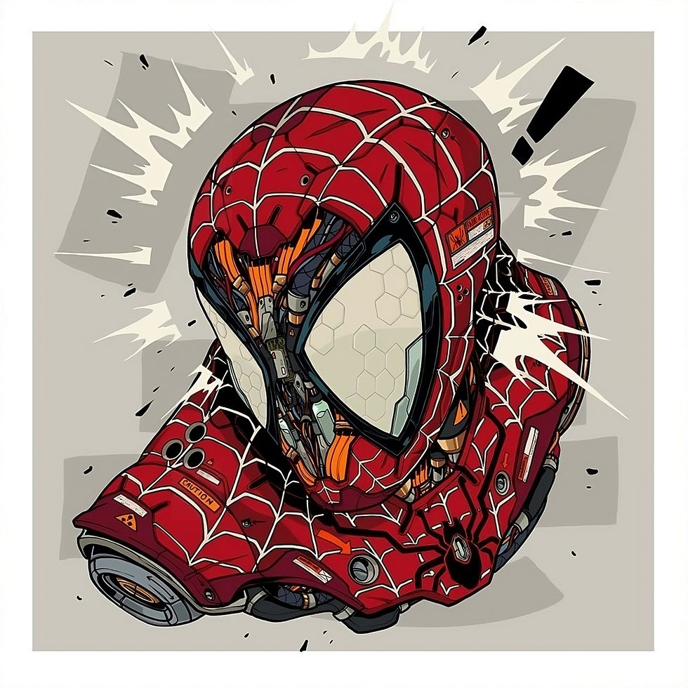 Clog2 Spiderman  Marvel comicbook cover Asian art