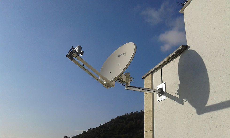 Tooway dish installed in Sitges