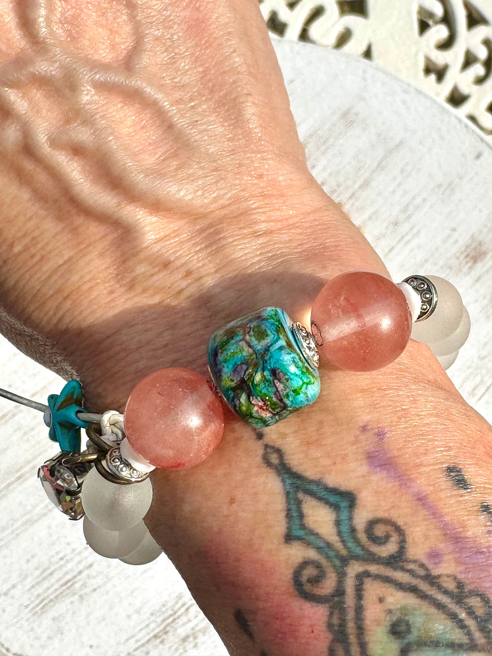 Thumbnail: Boho Natural Gemstone "Wild & Free" Bracelet
