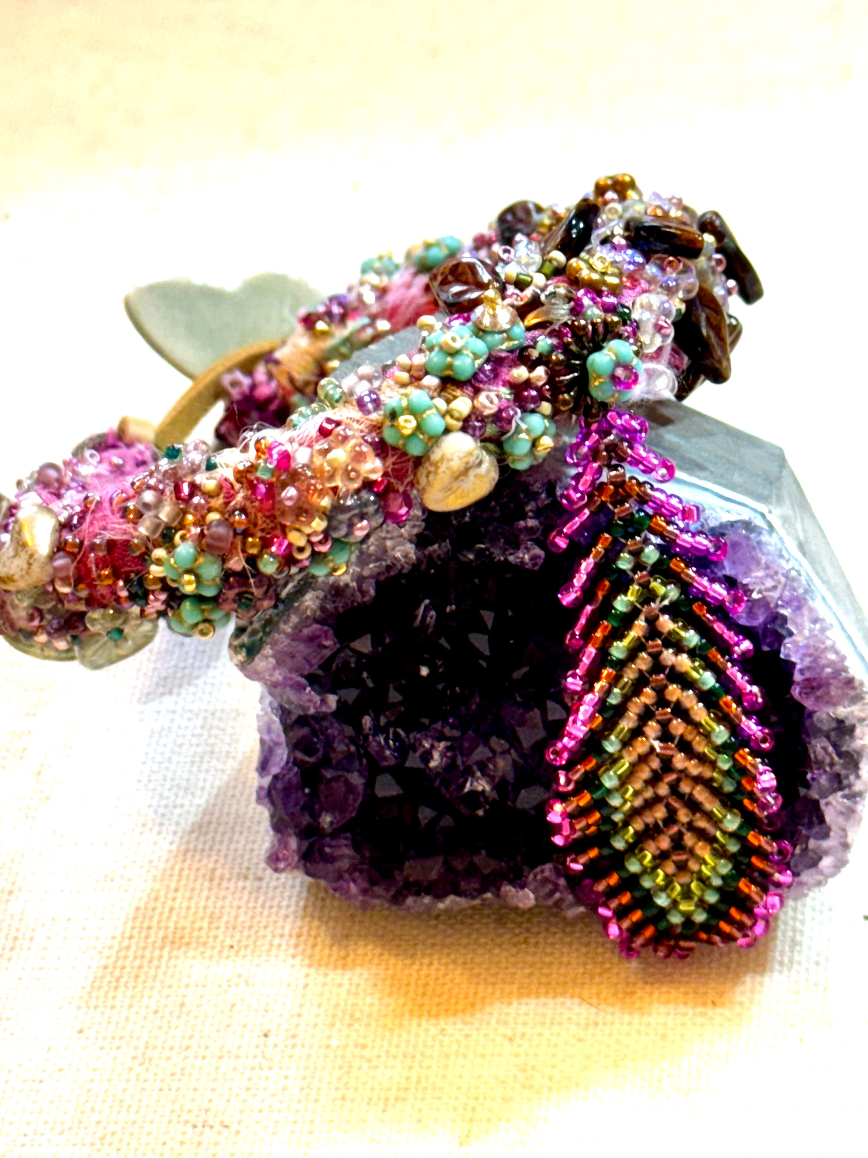The "Iris" Rainbow Butterfly Sari Silk Bracelet