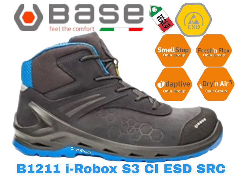 BASE B1211 I-Robox S3 CI ESD SRC İtalyan İş Güvenliği Botu