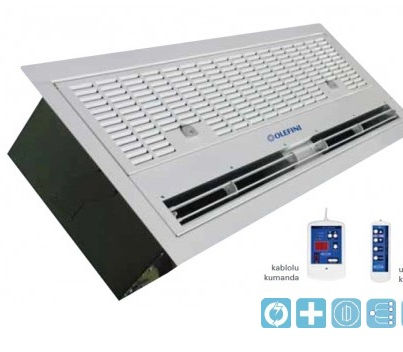 Olefini Ankastre Tip Elektrikli Isıtıcılı Hava Perdesi Modelleri