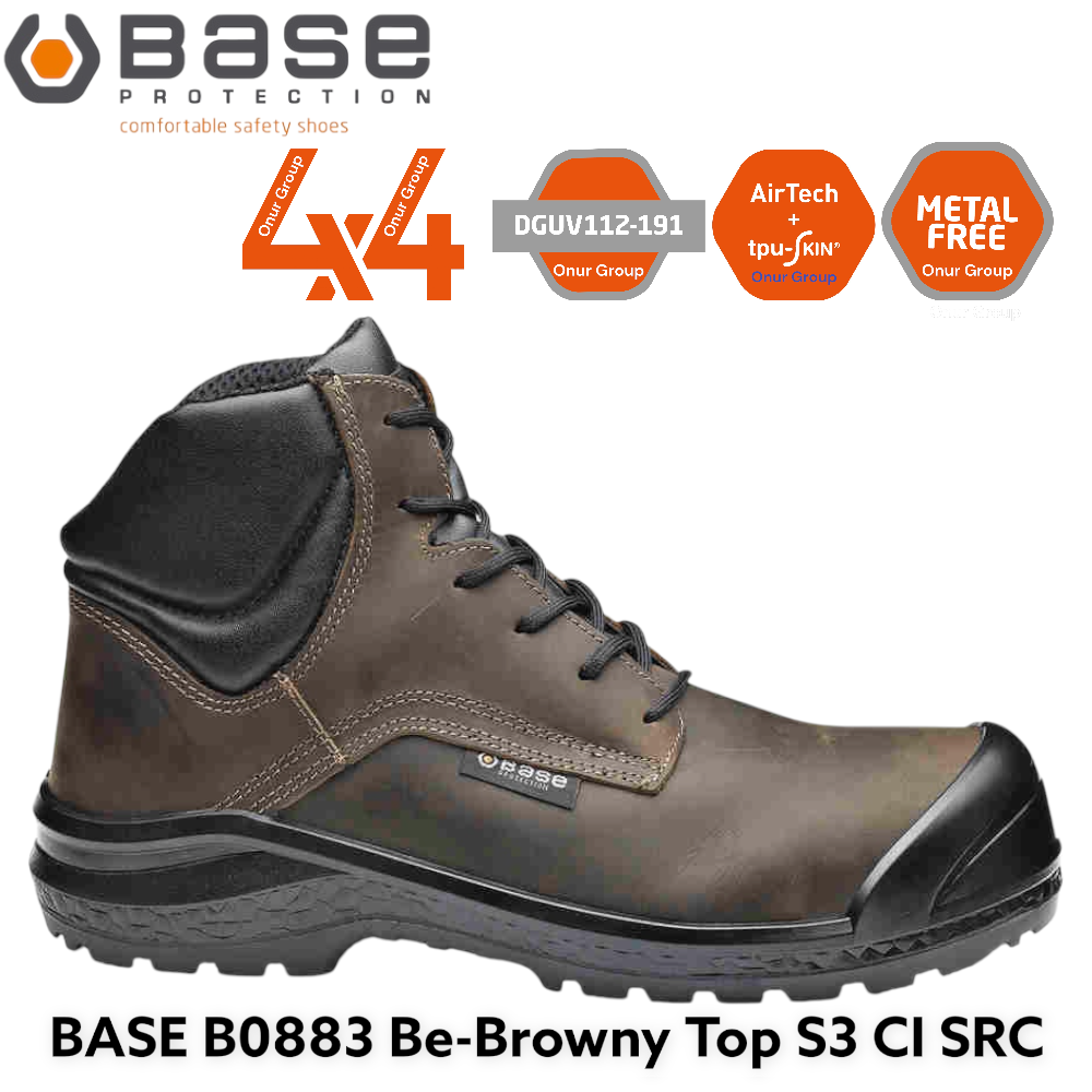 Base B0883 Be-Browny Top S3 CI SRC İtalyan İş Güvenliği Botu