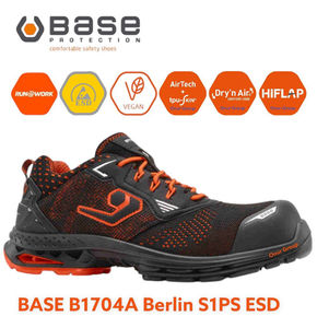 Base B1704A Berlin S1PS ESD SC LG FO SR İtalyan İş Güvenliği Ayakkabısı