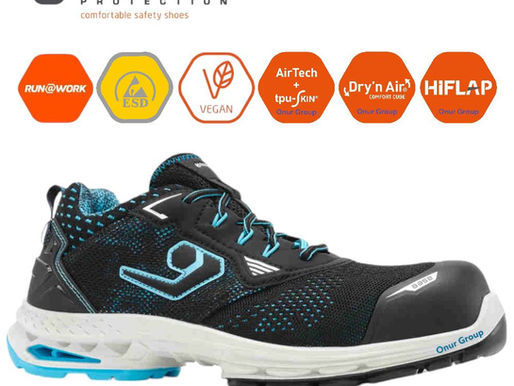 Base B1704C Sydney S1PS ESD SC LG FO SR İtalyan İş Güvenliği Ayakkabısı