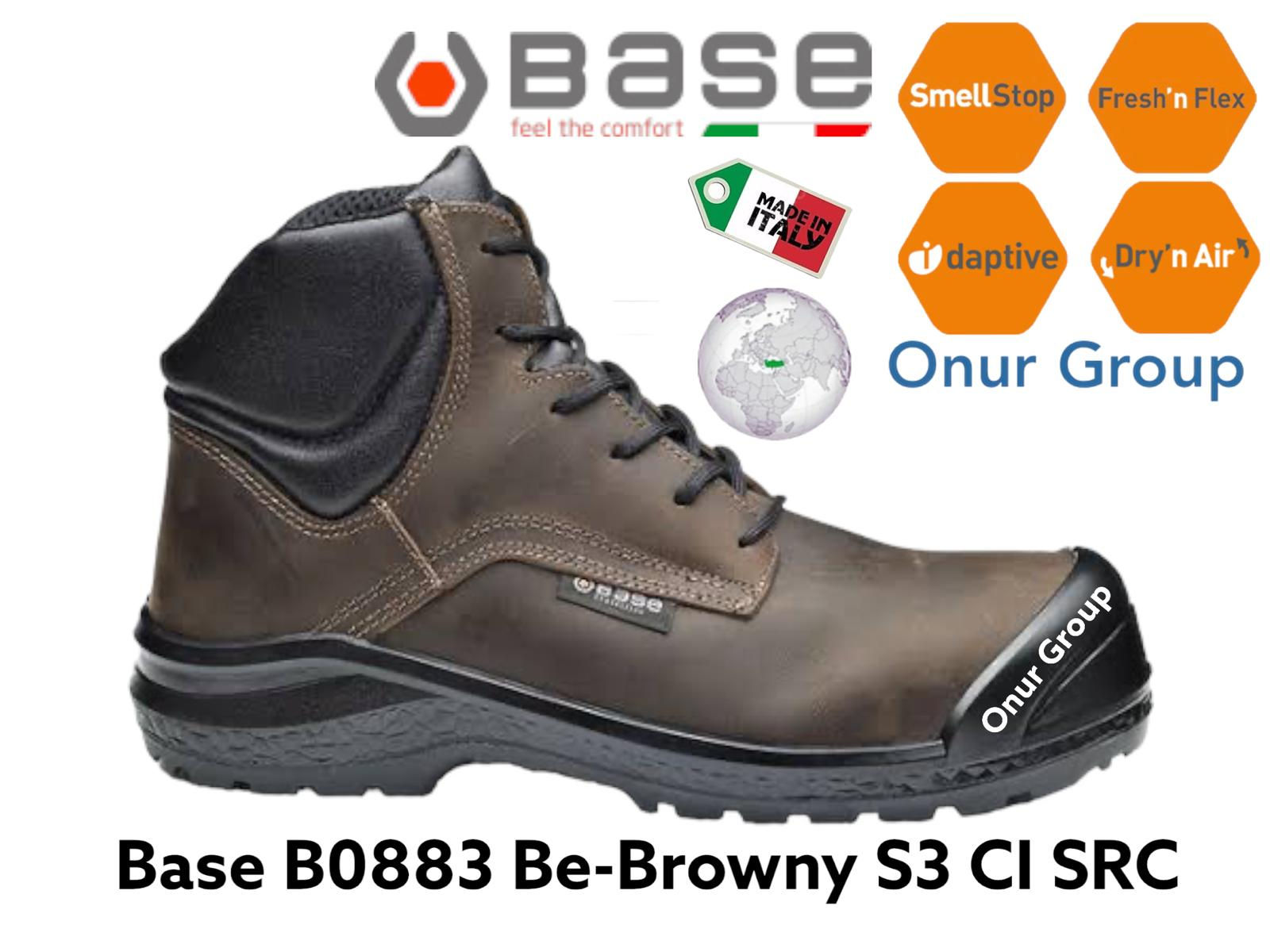 Base B0883 Be-Browny Top S3 CI SRC İtalyan İş Güvenliği Botu