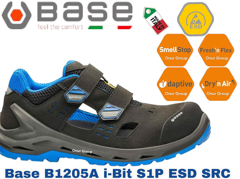 Base B1205A i-Bit S1P ESD SRC İtayan İş Güvenliği Ayakkabısı