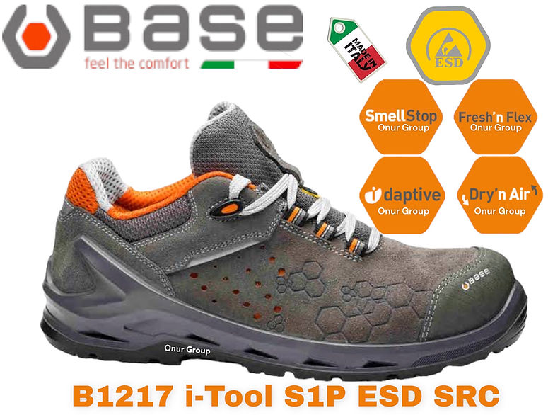 Base B1217 i-Tool S1P ESD SRC İtalyan İş Güvenliği Ayakkabısı