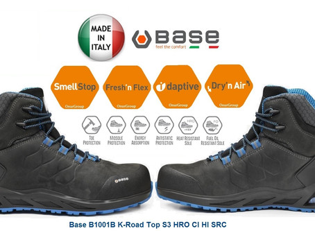 BASE B1001B K-Road TOP S3 Hro CI HI SRC İtalyan Outdoor İş Güvenlik Ayakkabısı