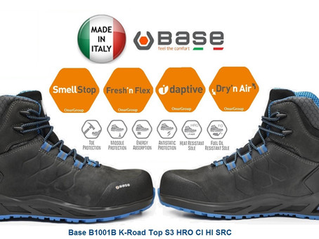 BASE B1001B K-Road TOP S3 Hro CI HI SRC İtalyan Outdoor İş Güvenlik Ayakkabısı