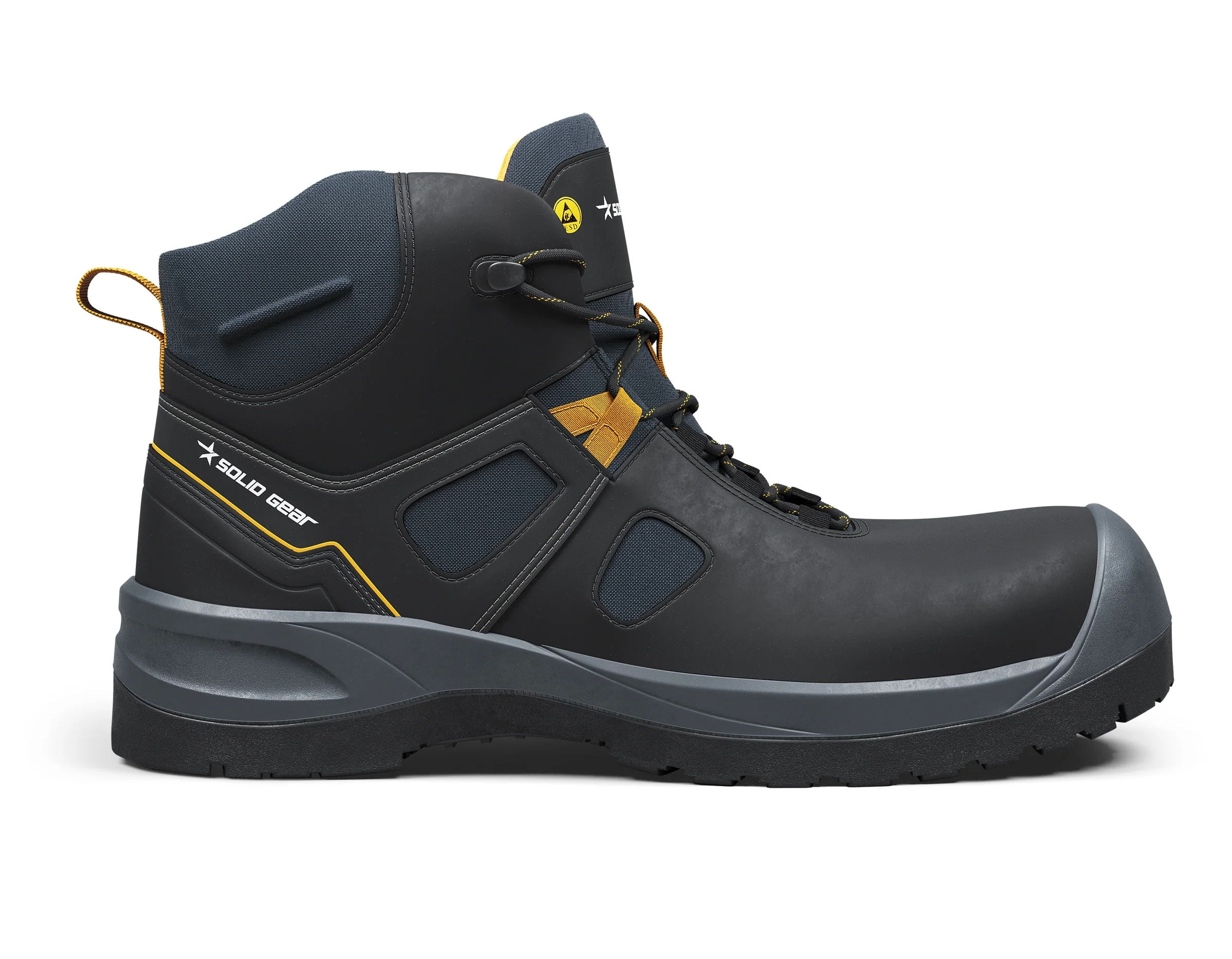 Solid Gear Essence Mid Black S3L SR FO ESD İş Güvenliği Botu