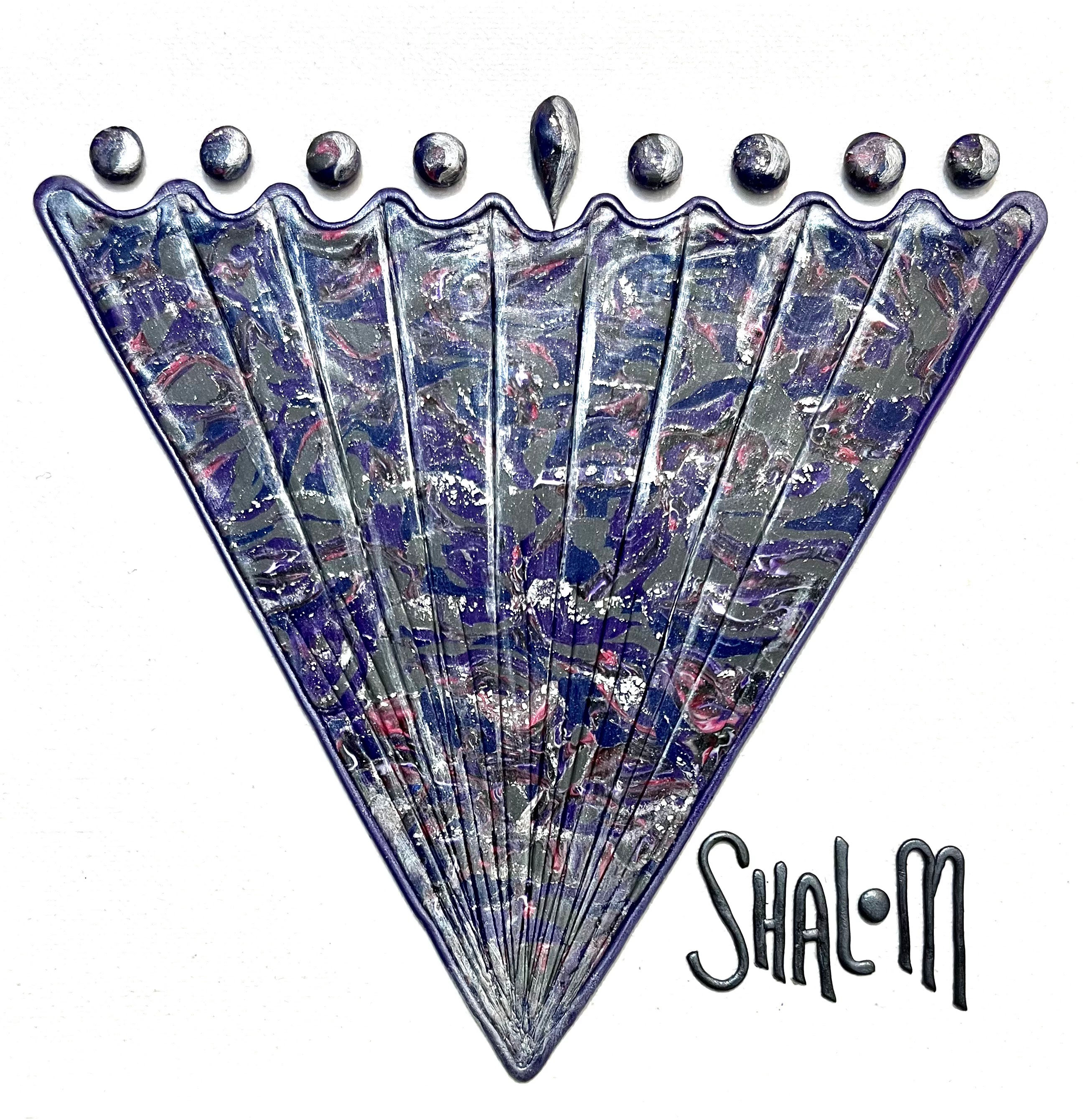 Modern Menorah With Shalom