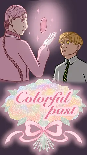 Colorful past webcomic logo