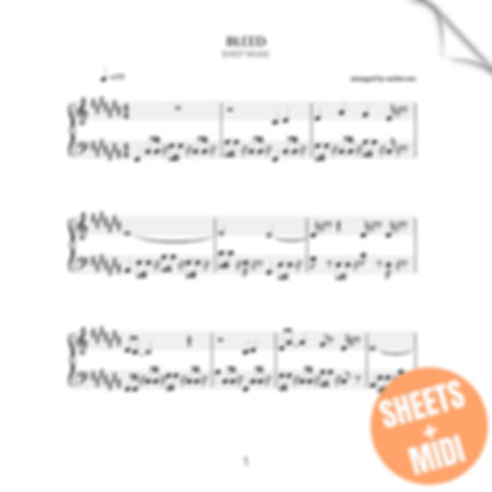 BLEED (SHEET MUSIC & MIDI)