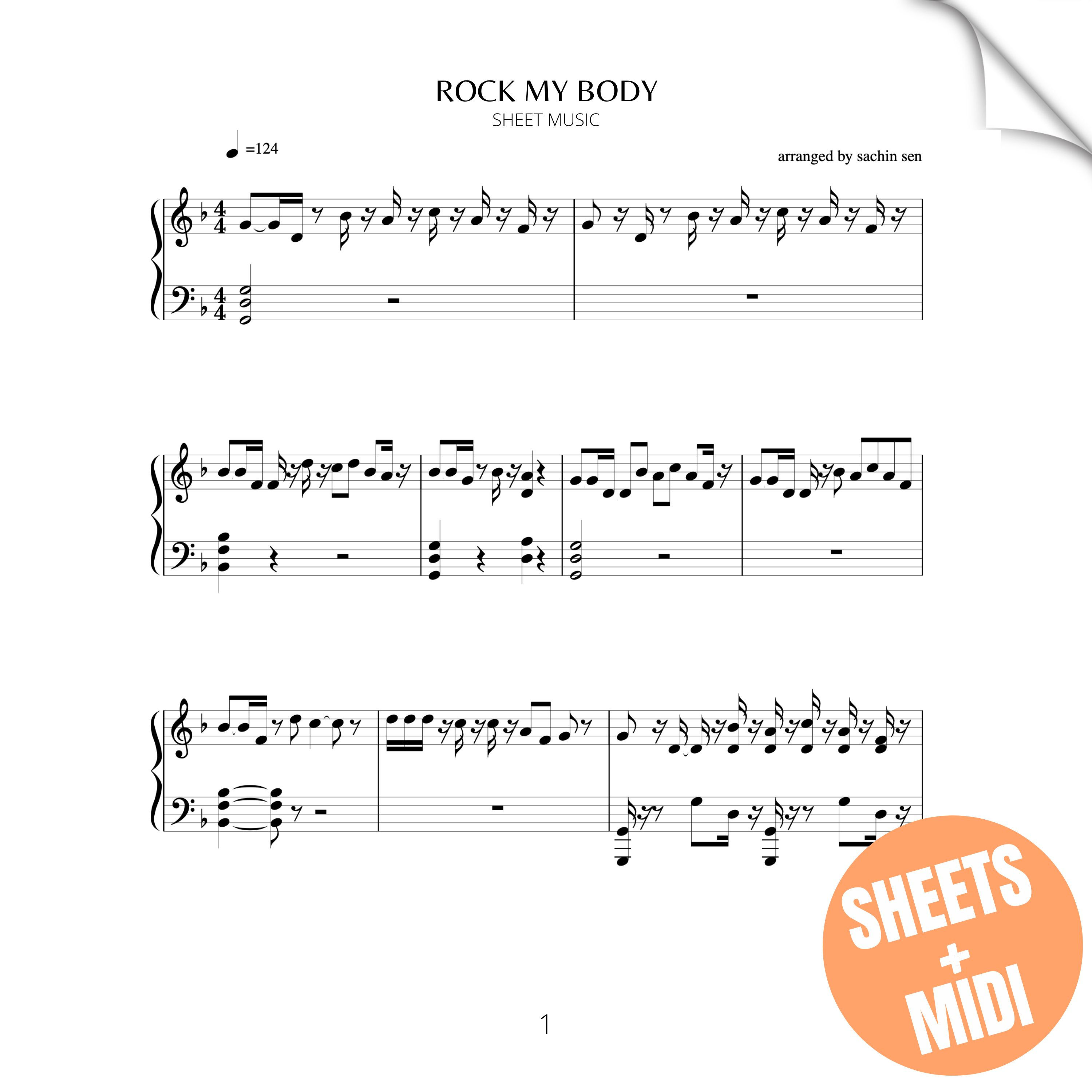 Rock My Body (SHEET MUSIC & MIDI)