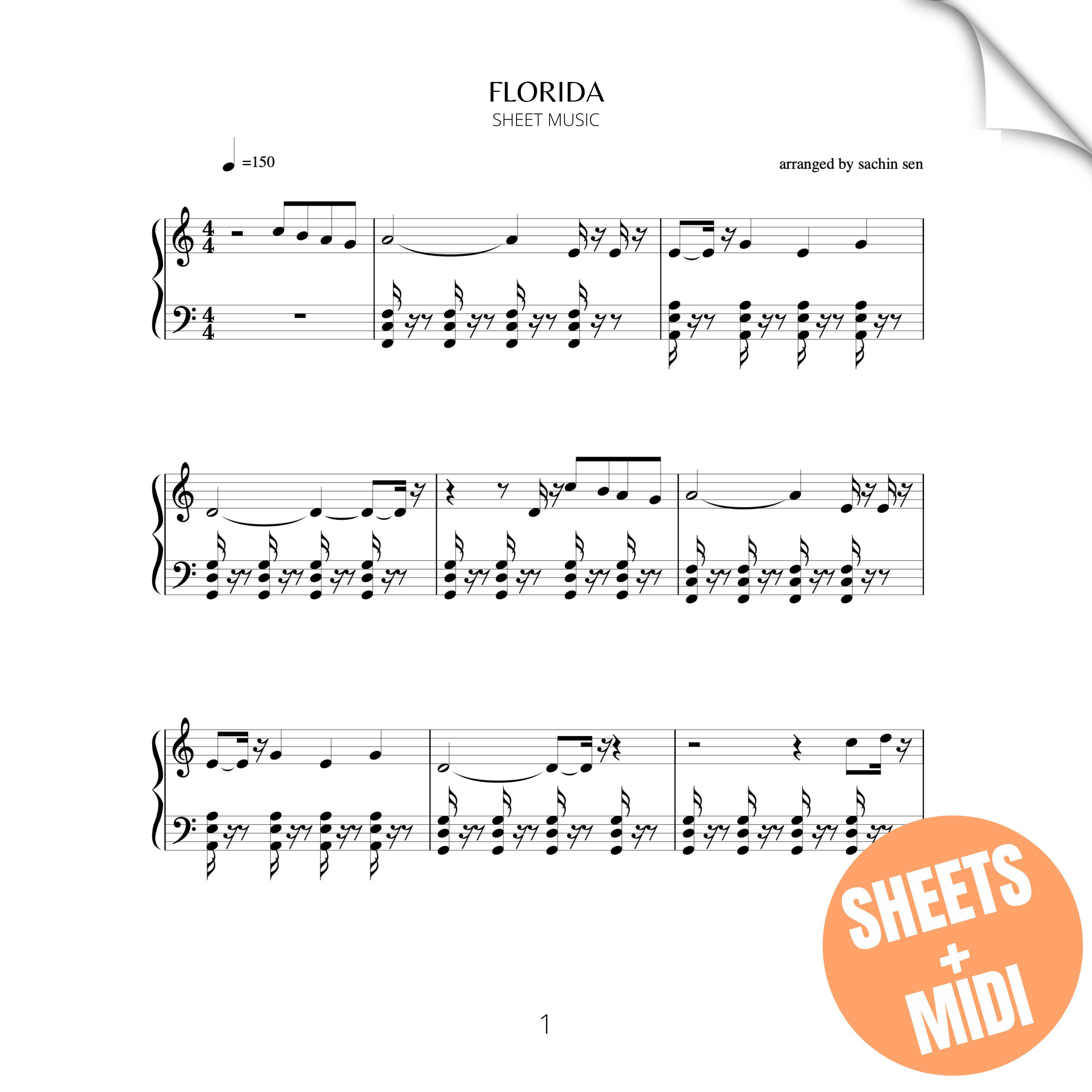 Florida!!! (SHEET MUSIC & MIDI)