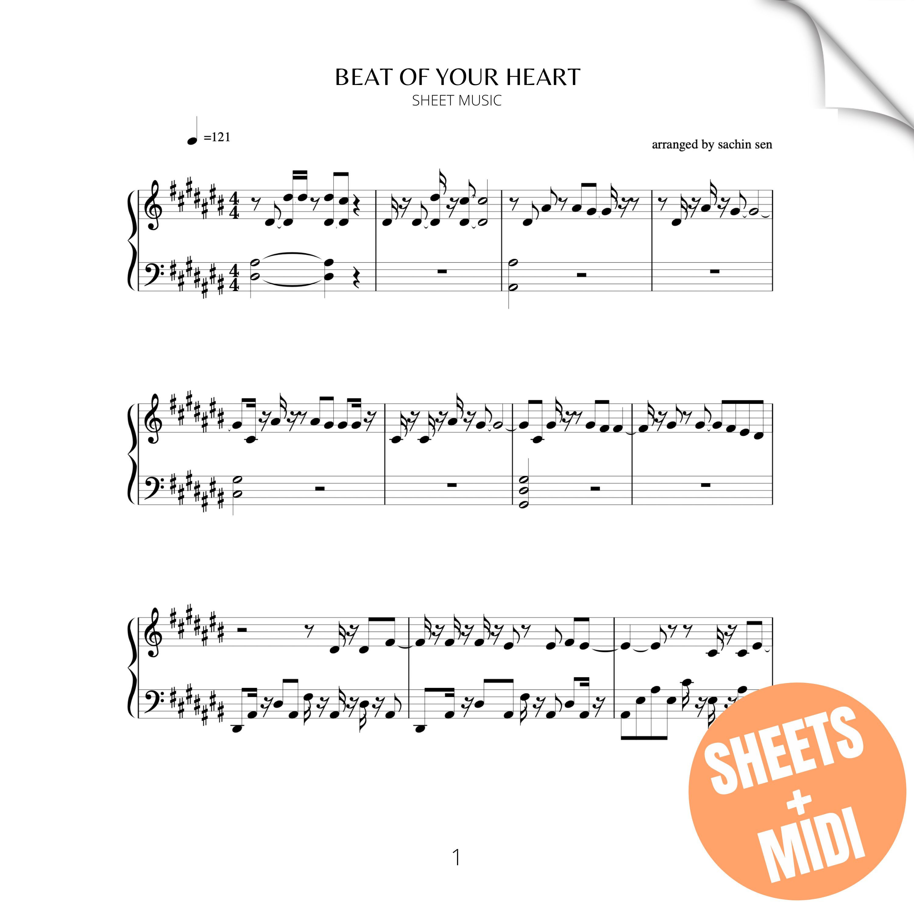 Beat Of Your Heart (SHEET MUSIC & MIDI)