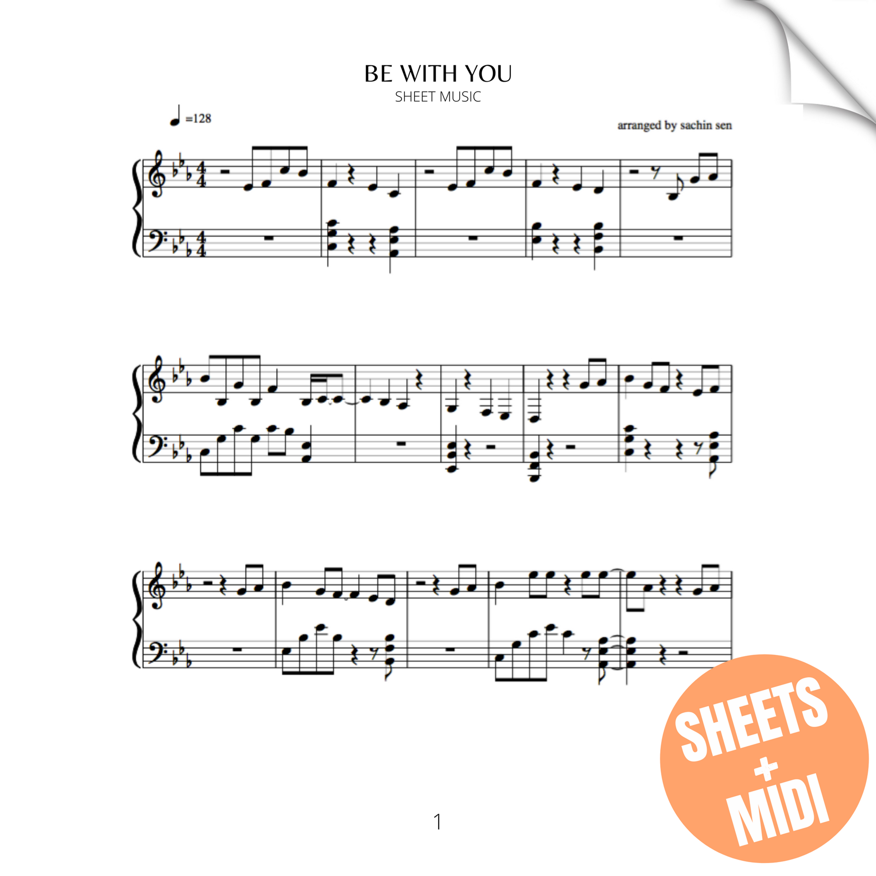 Be With You (SHEET MUSIC & MIDI)