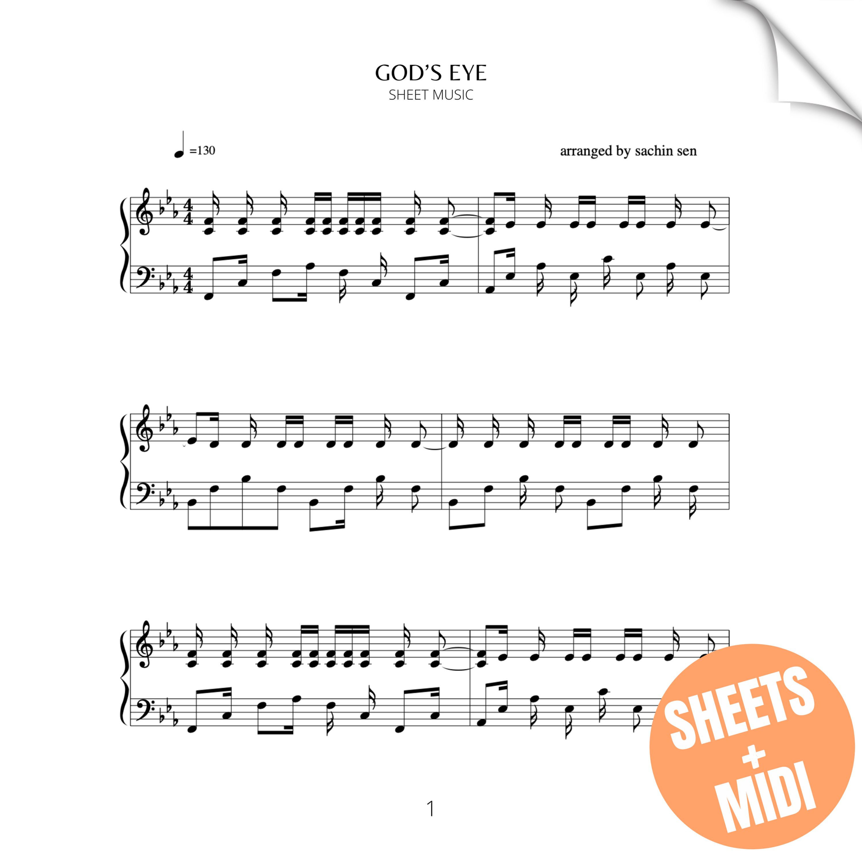 God’s Eye (SHEET MUSIC & MIDI)